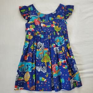 Vintage Houses Landscape Scene Dress kids 10?